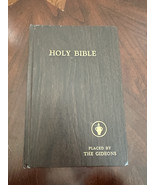 Vintage Holy Bible Placed by Gideons 1972 Hardcover Book KJV Brown Binding - $14.01