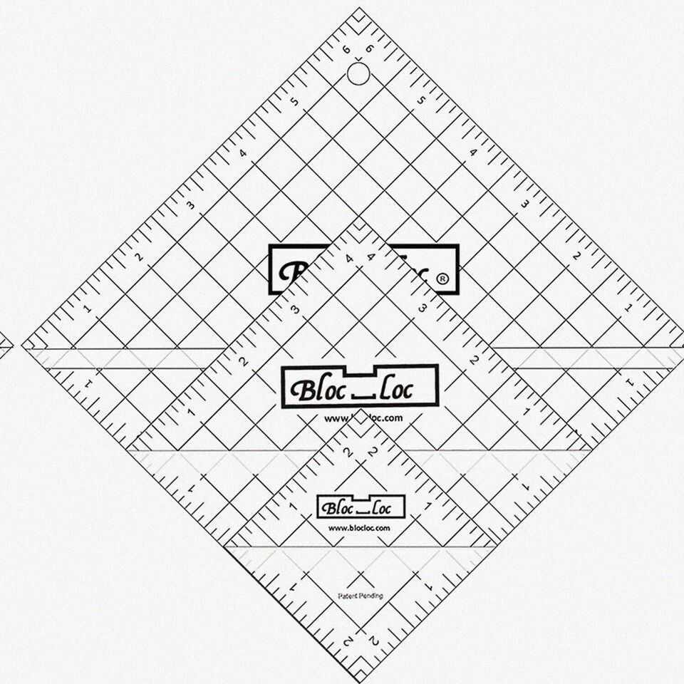 TriCraft Acrylic Triangle Ruler Set - 2", 2.5", 4.5", 6.5