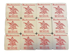 Michelob Budweiser Card Coasters vintage 1980s 12 Piece Lot - £4.31 GBP