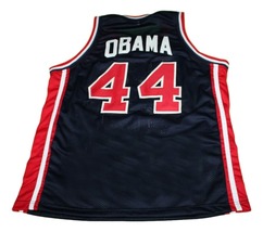 Barack Obama #44 Team USA New Men Basketball Jersey Navy Blue Any Size image 2