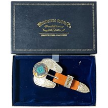 Vintage 2001 Broken Horn Silver Overlay PCQHA Trophy Belt Buckle Western... - $947.30 MXN