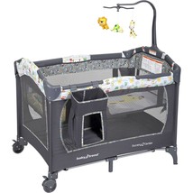 Baby Pack Play Playard Playpen Portable Crib Bassinet Infant Jungle Anim... - £142.92 GBP