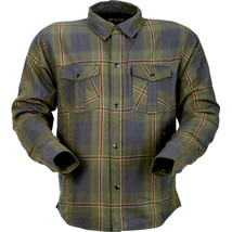 Z1R Mens Street Riding Ashwood Flannel Shirts Olive 2XL - £91.77 GBP
