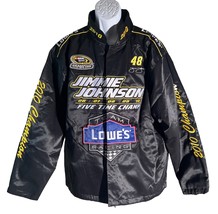VINTAGE CHASE #48 LOWE&#39;S UNIFORM JACKET 2010 5X CHAMPION JIMMIE JOHNSON ... - $44.54