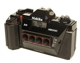 Nishika 35mm 3-D Camera N8000 + Strap, Owners manual &amp; Batteries - $333.33