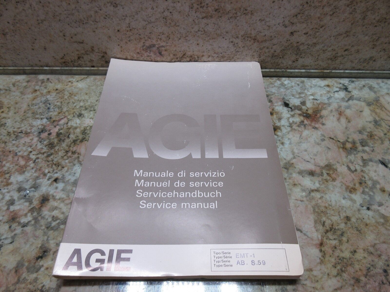 AGIE 120 EDM MACHINE SERVICE INSTRUCTION MANUAL EMT-1 AB. S.59 CNC - $56.65
