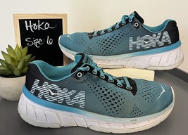 Hoka One One Cavu Blue/Green/Black Women&#39;s Athletic Sneaker Running Size 6 - $52.00