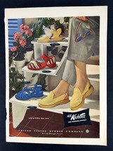 1948 U.S. Kedettes Women&#39;s Casual Shoes Vintage Magazine Print Ad - £5.53 GBP
