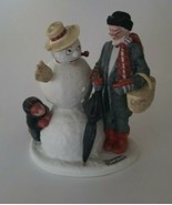 The 12 Norman Rockwell Porcelain Figurines GRANDPA SNOWMAN 1980 Danbury ... - $12.95