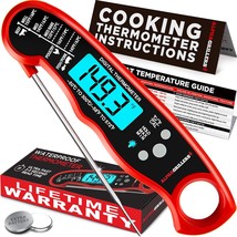 Instant Read Meat Thermometer for Grill and Cooking. Best Waterproof Ult... - £24.29 GBP