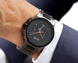 Hugo Boss HB1513814 Peak Men&#39;s Black Stainless Chronograph Watch 2 year ... - £101.76 GBP