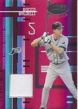 2005 Leaf Certified Materials Mirror Red Fabric Rocco Baldelli 153 Rays 033/250 - £1.99 GBP