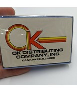 Vintage OK Distributing Company Kankakee Illinois Plastic Coated Playing... - €6,92 EUR