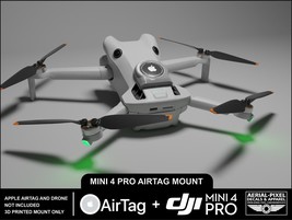 DJI Mini 4 Pro Clip-On Apple AirTag Mount (AirTag Not Included) - £11.97 GBP