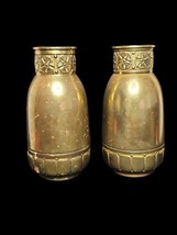 WÜMAK Germany Vases Jugendstil Style Hammered Gilt Bronze Over Copper c ... - £101.51 GBP