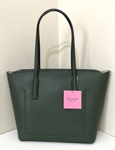 Kate Spade Margaux Pine Grove Medium Leather Tote PXRUA229 NWT Dark Gree... - £116.88 GBP