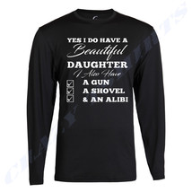 Daddy T-SHIRT Father&#39;s Day Gift For Dad Shirt Long Sleeve - £12.45 GBP