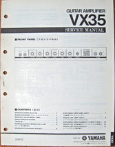 Yamaha VX35 Guitar Amplifier Original Service Manual, Schematics Parts L... - $34.64