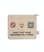 Emoji  &quot;DON&#39;T GET YOUR KNICKERS IN A TWIST&quot; makeup bag LATC - £11.60 GBP