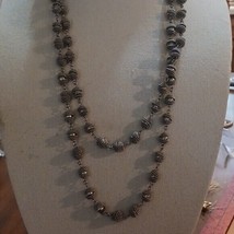 Chico&#39;s Necklace Balls Coil Wrapped Necklace 28&quot; - £21.30 GBP
