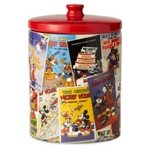 Disney Mickey Mouse Poster Collage Canister Ceramic Cookie Jar NEW UNUSED - £30.35 GBP