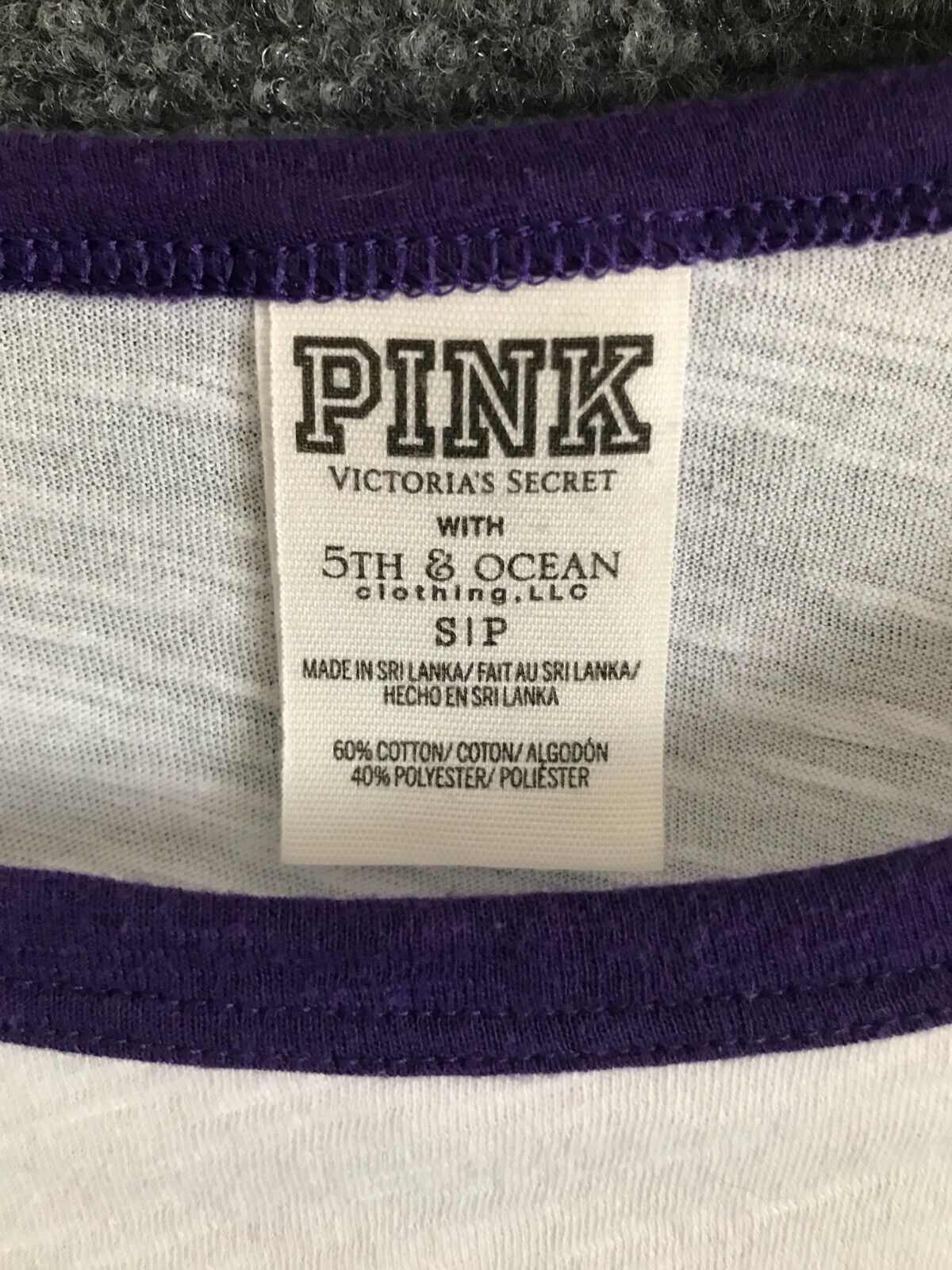 Colorado Rockies Victoria's Secret (PINK) Womens T-Shirt Size SP 3/4 Sleeve Item image 5