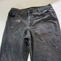 Bandolino Amy High Rise Women's Black Jeans Size 14 Measured (33x30) image 8