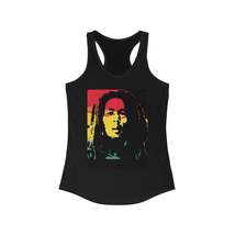 Bob Marley Racerback Tank Top-Caribbean-Reggae Music-Jamaica-Fitness Tan... - $18.66