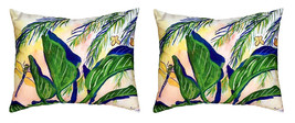 Pair of Betsy Drake Elephant Ears No Cord Pillows 16 Inch X 20 Inch - £63.30 GBP