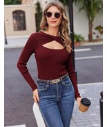 Letest long sleeve cut out full sleeve top for Girls (MAROON) - €30,40 EUR