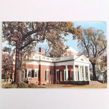 Vtg Monticello Thomas Jefferson Postcard Charlottesville Virginia 1960 P... - $149.32 MXN