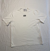 Adidas Embroidered Logo Short Sleeve Trefoil T-shirt White Mens Medium L... - $6.90
