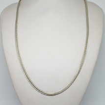 925 Sterling Silver Flat Chain 24&quot; Long 16 Grams Necklace - £35.93 GBP