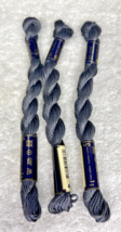 3 MINT Anchor Perle Pearl Cotton #400 Deep Grey Embroidery Floss Vintage... - $8.42
