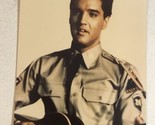 Elvis Presley Vintage Candid Photo Picture Elvis In Military Dress Guita... - $12.86
