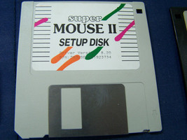 vintage super MOUSE II setup disk floppy disc software driver version 8.20 - $29.69