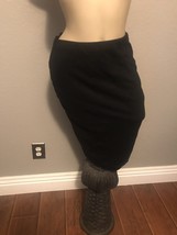 Black midi pencil skirt medium - $11.87