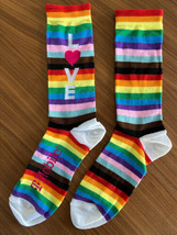 T-Mobile Tuesday LOVE Pride Socks LGBTQIA Rainbow Colorful Limited Edition S/M - £15.76 GBP