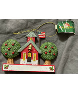 Kurt Adler Teacher Schoolhouse Us Flag Ornament Can Be Personalized - €14,42 EUR