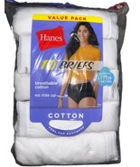 Hanes PW40WH 10-Pack Cotton Tagless Brief Panties White Size 6 New Seale... - £9.01 GBP