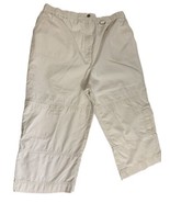 Duo Maternity Tan Khaki Stretch Pull-On Capri Pants - Size Medium - €13,86 EUR