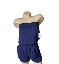 Charlotte Russe Navy Blue Pocketed Romper XS NEW NWT - $237.71 MXN