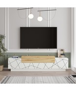 Floyd TV Unit Stand White Felt - UV Print Entertainment Center Console 6... - $7,394.62 MXN