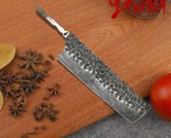 Chef Knife Blank Japanese Nakiri Hammered Blade Vegetables Knife Making ... - $28.61