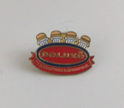 Deluxe Burgers McDonald&#39;s Employee Lapel Hat Pin - £5.75 GBP