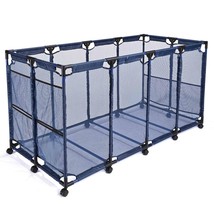 Mesh Pool Storage Bin Organizer Metal Frame Rolling Cart Storage Pool To... - £130.86 GBP