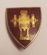 US Army Field Artillery School Crest Insignia Enamel Lapel Pin Pinback WWII WW2 - £15.61 GBP