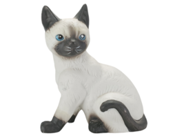 Siamese Cat Music Box Plays Memories From Broadway Show Ceramic MSR Imports - £33.21 GBP