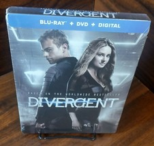Divergent, Limited Edition Steelbook (Blu-Ray + DVD + Digital) NEW- Free Box S&amp;H - £19.76 GBP