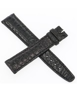 Gucci 16mm Black Genuine Leather Regular W No Buckle FreeShip Watch Band... - $74.25